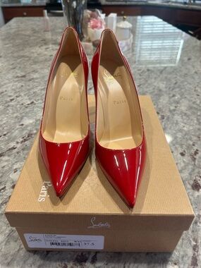 Christian Louboutin Kate 85 Red Patent - never worn!